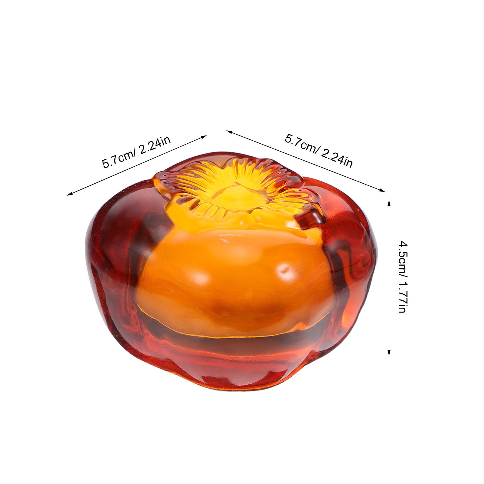 Heavy Crystal Persimmon Paperw - Paper Weight Crystal บทวิจารณ์และราคา