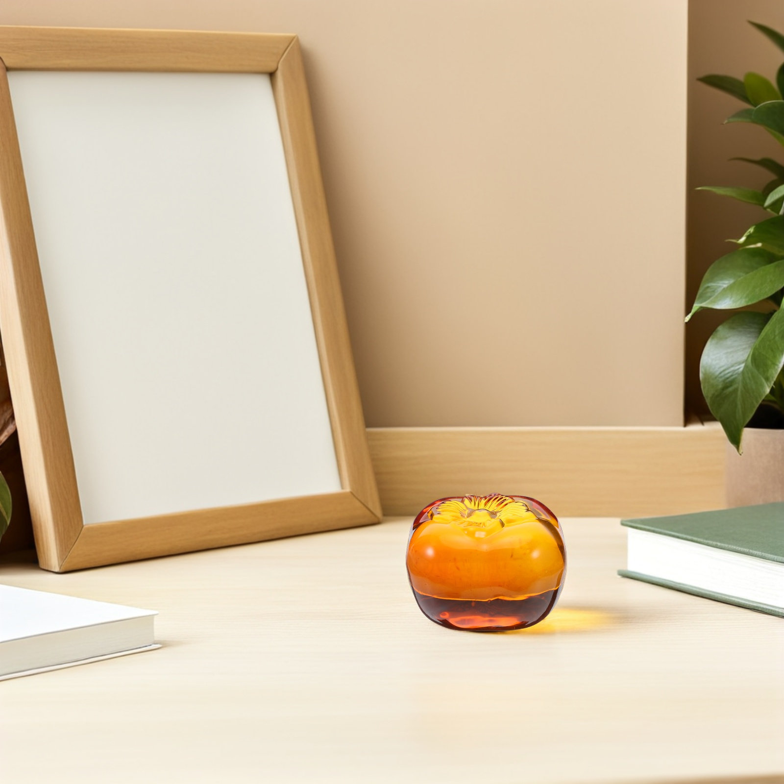 Heavy Crystal Persimmon Paperw - Paper Weight Crystal บทวิจารณ์และราคา