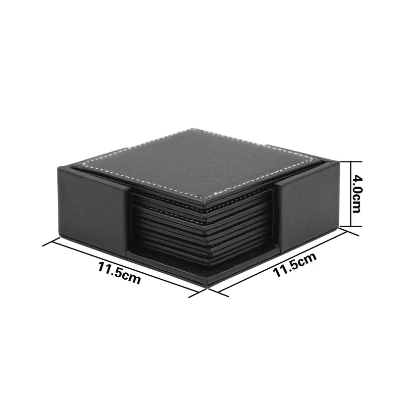 6pcs/Set Business Leather Coas - Leather Desk Pad บทวิจารณ์และราคา