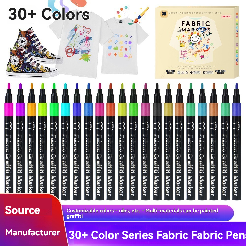6/30 Colors Fabric Markers Pen - Correction Pen Fine บทวิจารณ์และราคา