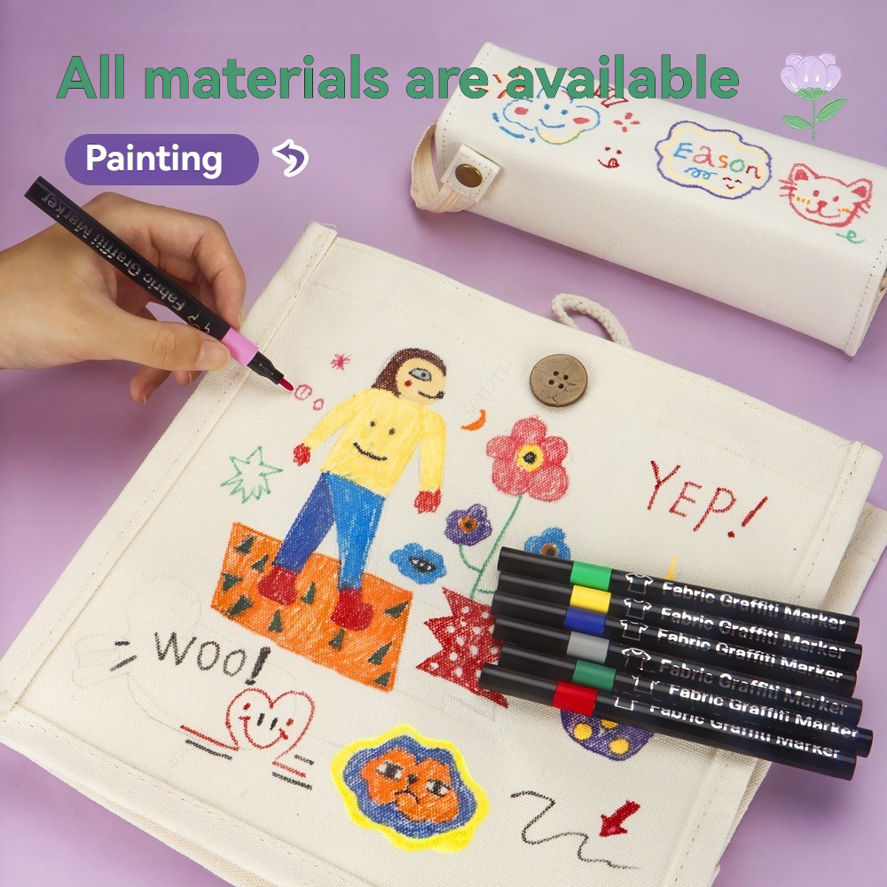 6/30 Colors Fabric Markers Pen - Correction Pen Fine บทวิจารณ์และราคา