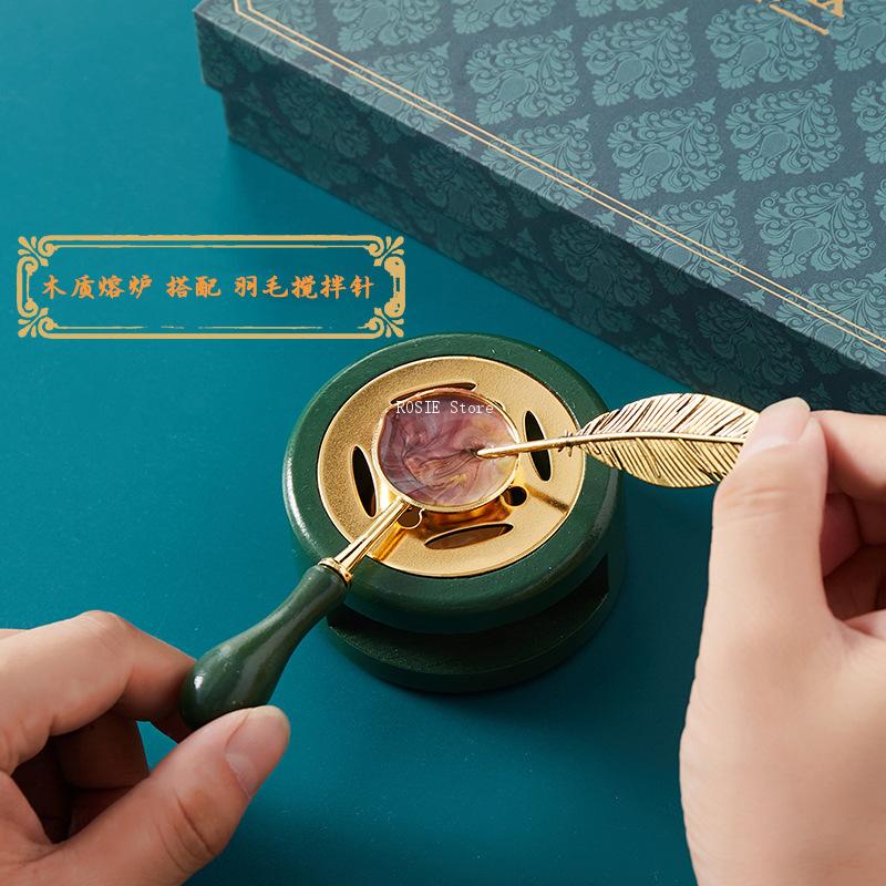 Wax Seal Stamp Set Lacquered S - Wax Seal Stamp Set บทวิจารณ์และราคา