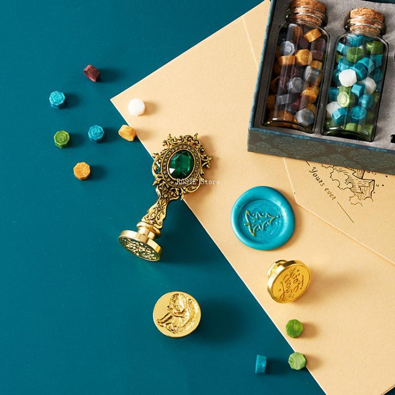 Wax Seal Stamp Set Lacquered S - Wax Seal Stamp Set บทวิจารณ์และราคา