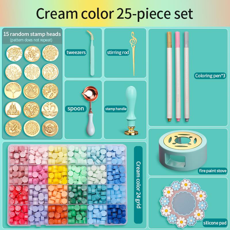 Wax Seal Stamp Set Lacquered S - Wax Seal Stamp Set บทวิจารณ์และราคา