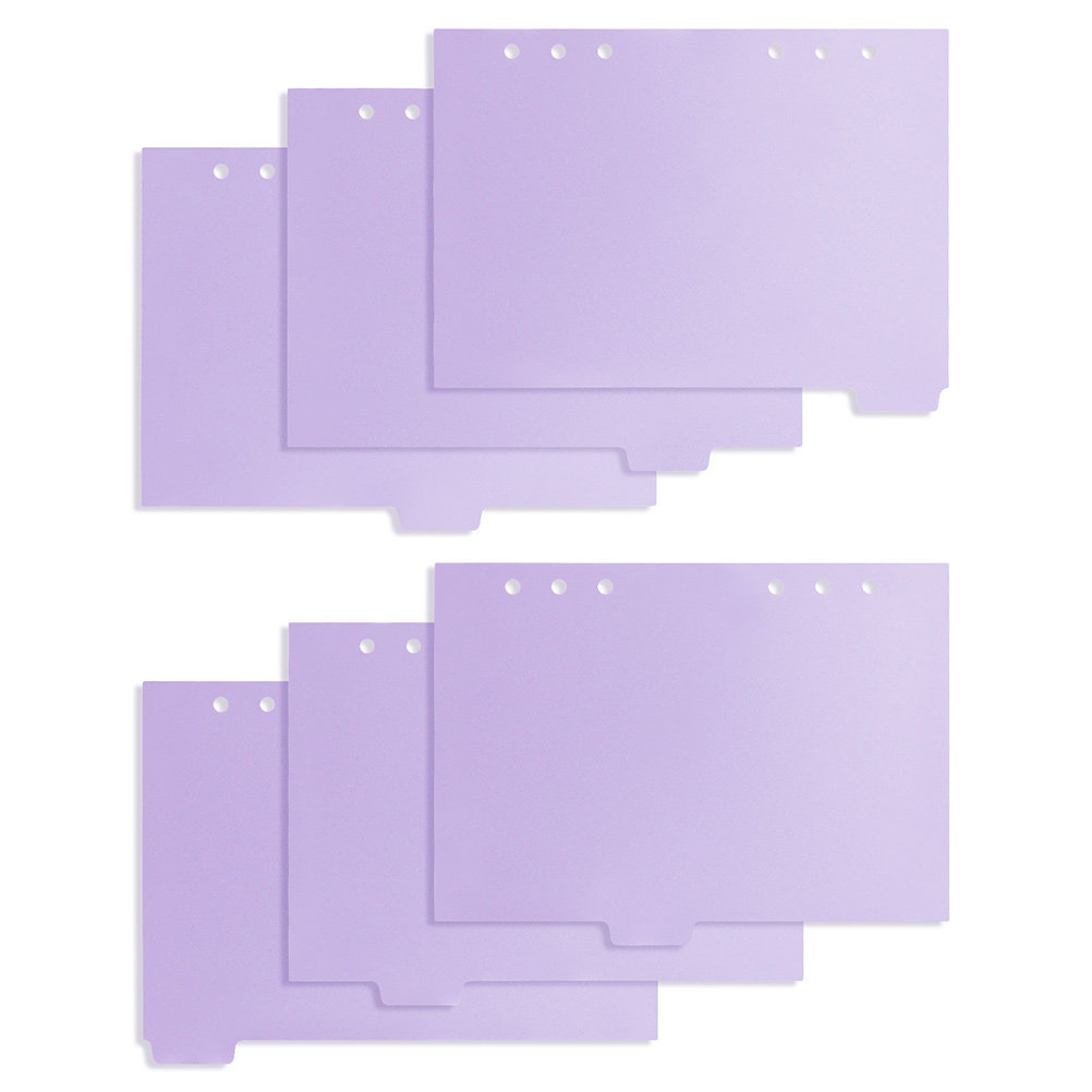 6pcs Notebook Refill Dividers  - Tab Divider A4 บทวิจารณ์และราคา