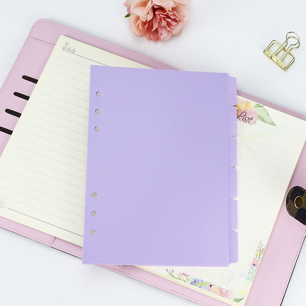 6pcs Notebook Refill Dividers  - Tab Divider A4 บทวิจารณ์และราคา