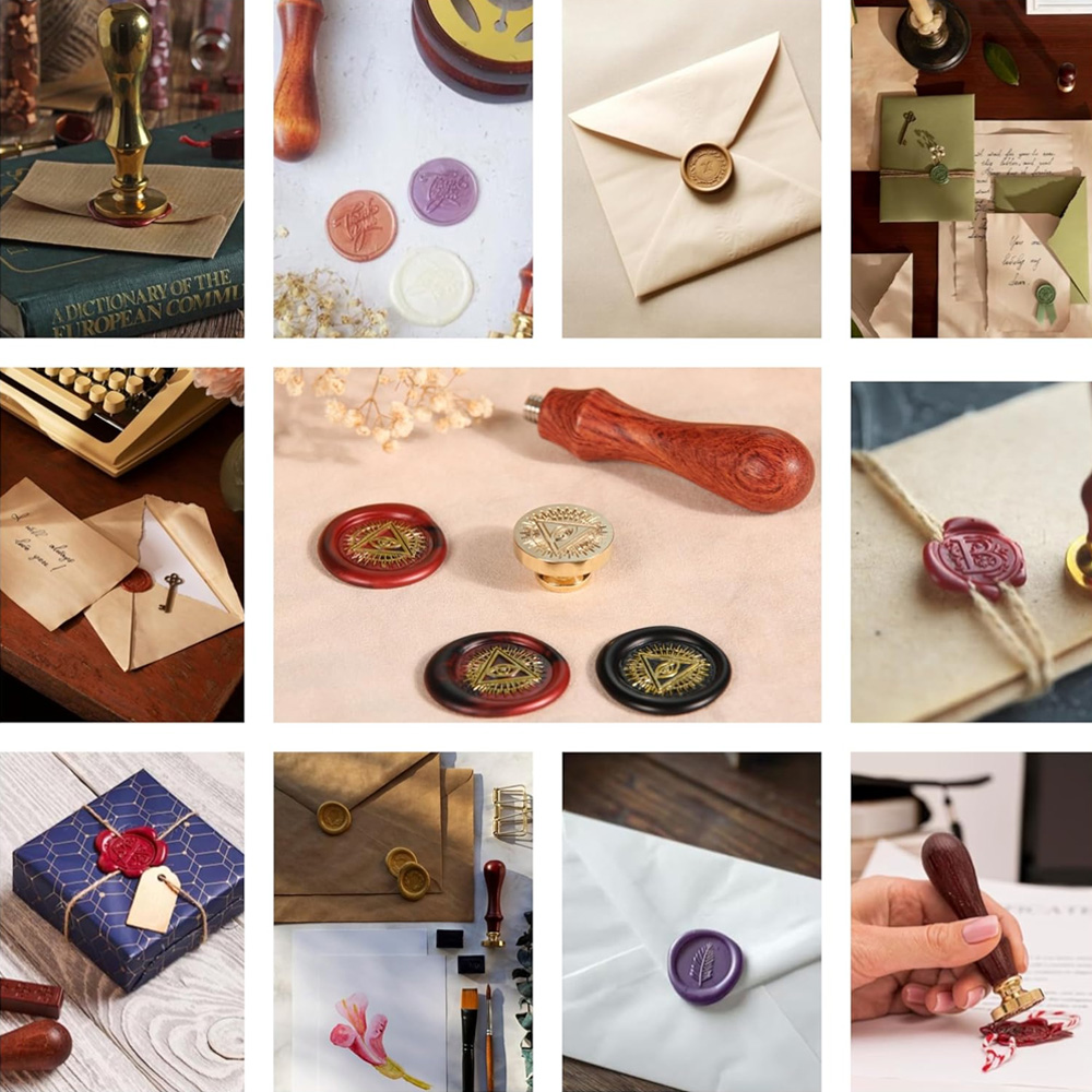 Custom Wax Seal Stamp,Personal - Wax Seal Stamp Set บทวิจารณ์และราคา