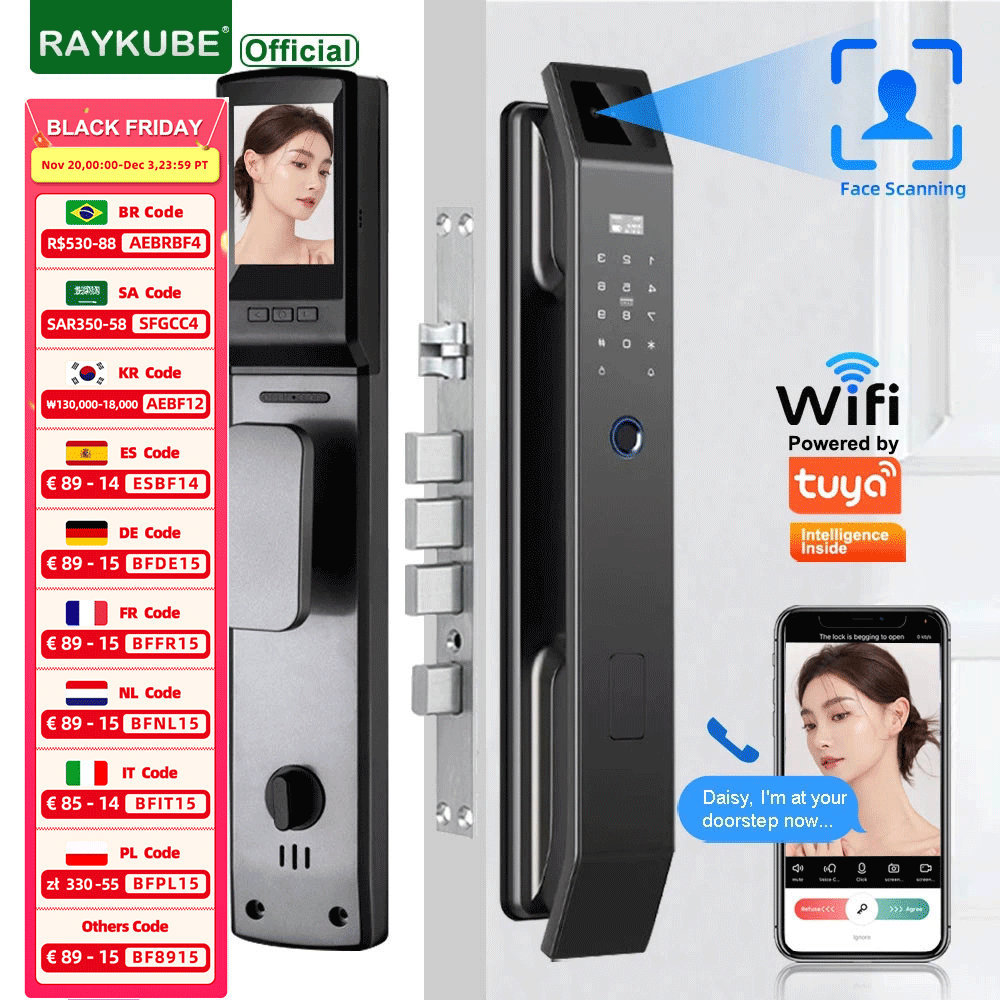 RAYKUBE DF14 Tuya WiFi 3D Face - Letter Opener Brass บทวิจารณ์และราคา