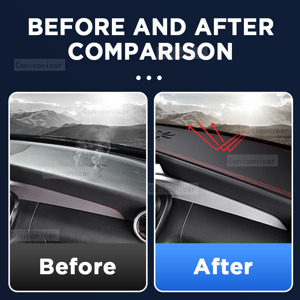 Car Dashboard Sun Shade Cover  - Leather Desk Pad บทวิจารณ์และราคา