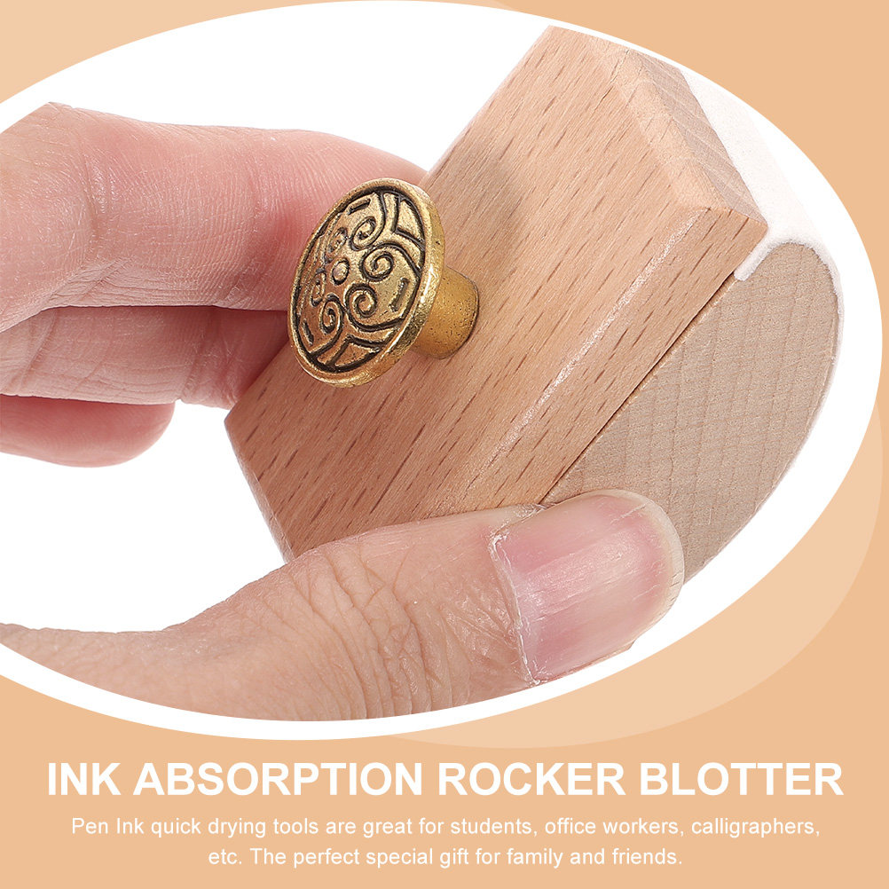 2Pcs Wooden Rocker Ink Blotter - Ink Blotter Paper บทวิจารณ์และราคา