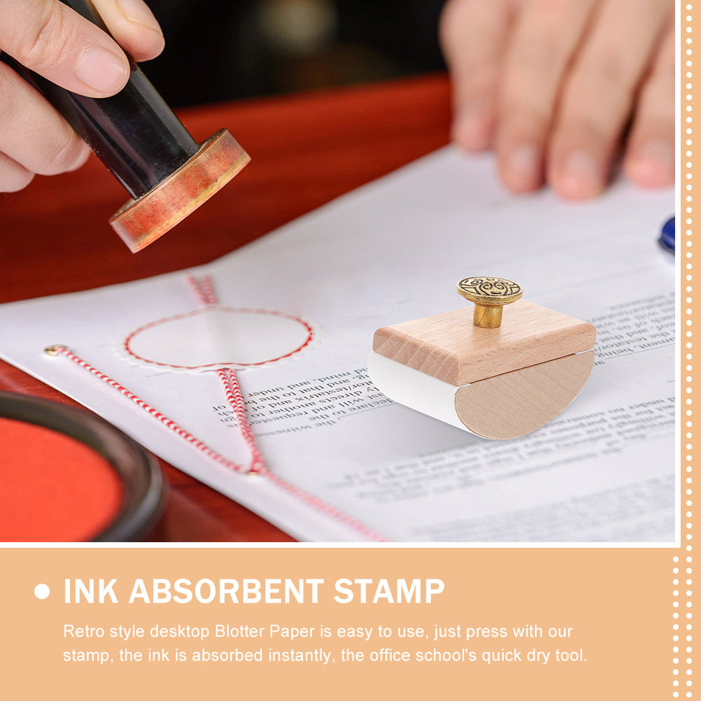 2Pcs Wooden Rocker Ink Blotter - Ink Blotter Paper บทวิจารณ์และราคา