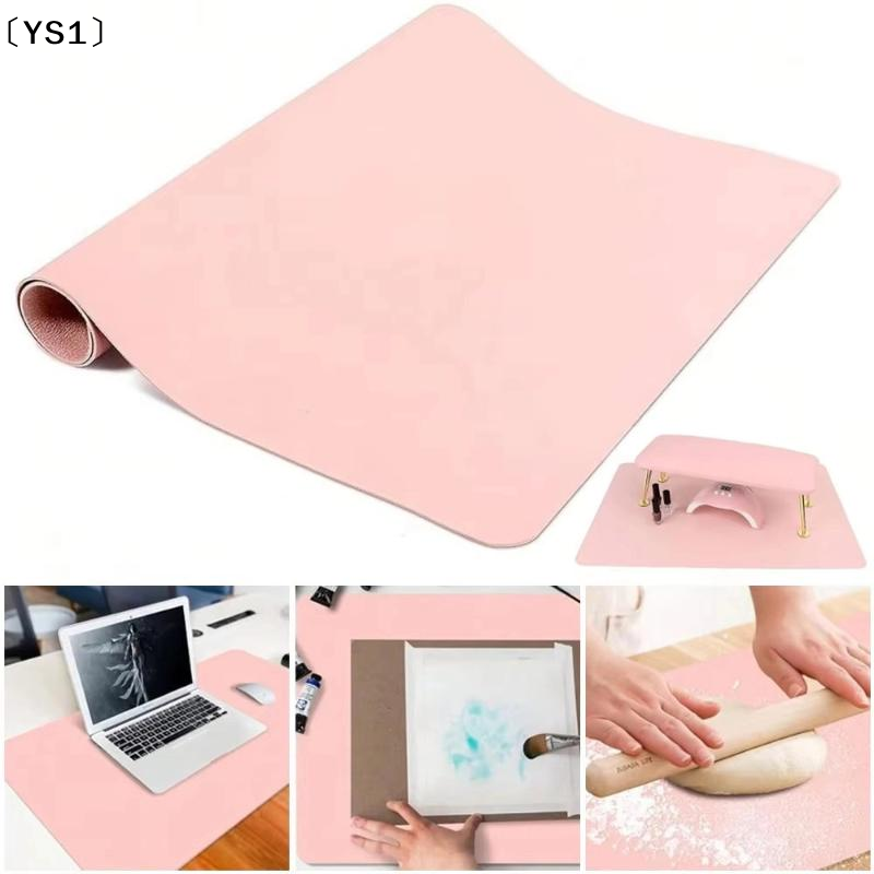 〔YS1〕Foldable PU Leather Nail  - Leather Desk Pad บทวิจารณ์และราคา