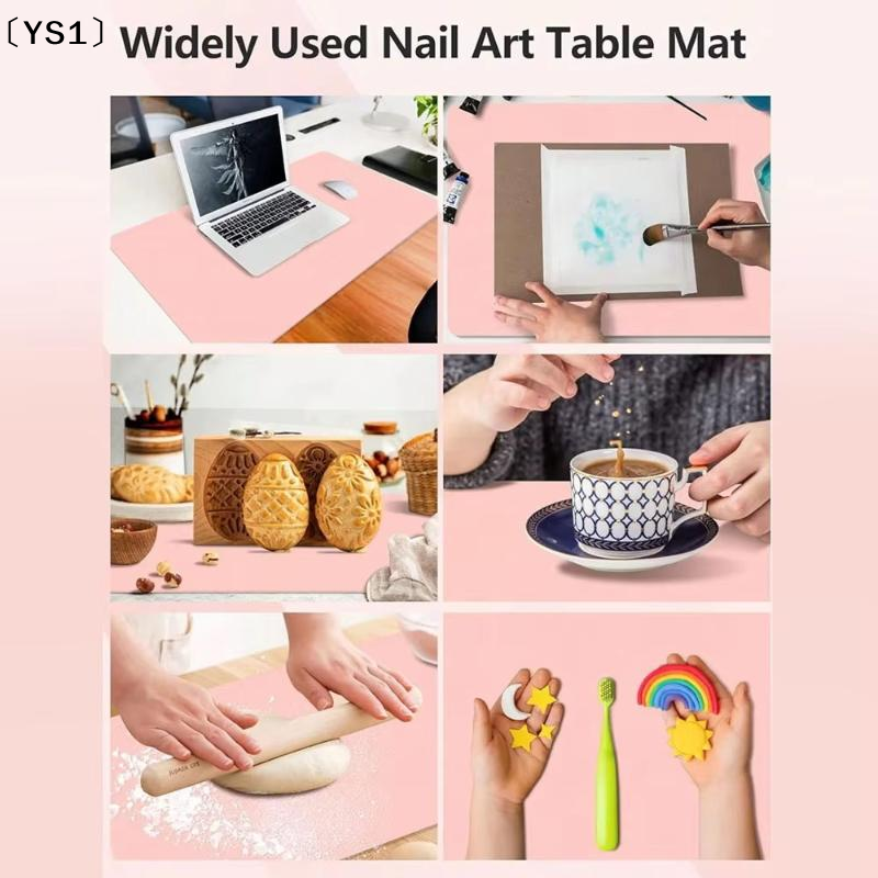 〔YS1〕Foldable PU Leather Nail  - Leather Desk Pad บทวิจารณ์และราคา