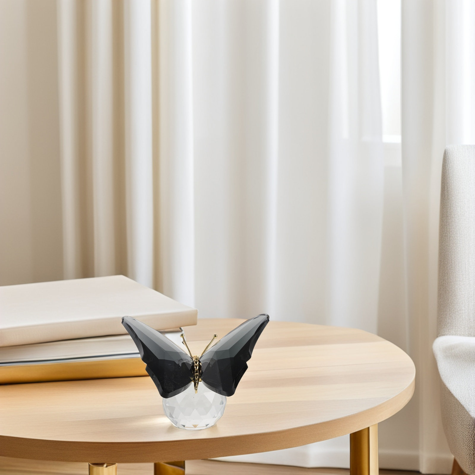 Glass Butterfly Paperweight Cr - Paper Weight Crystal บทวิจารณ์และราคา