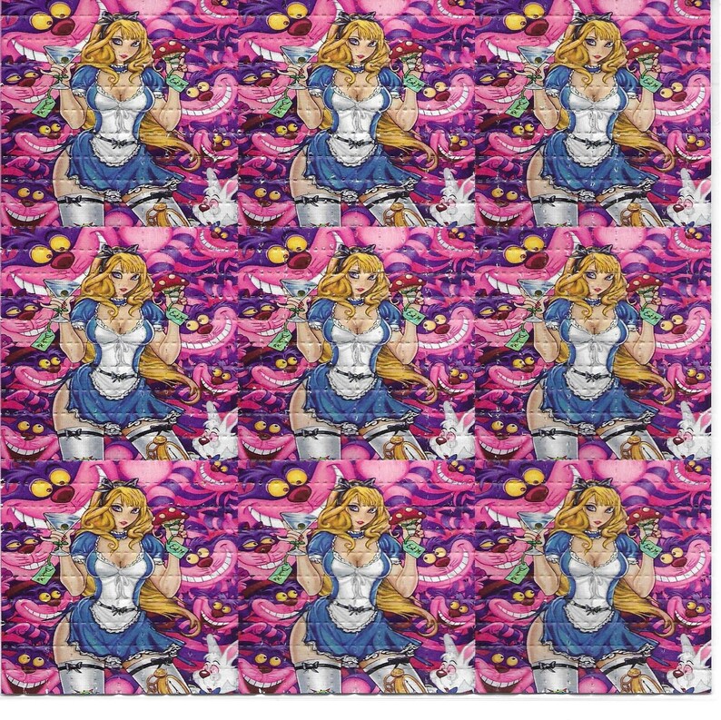 Sexy Alice Psychedelic LSD Aci - Ink Blotter Paper บทวิจารณ์และราคา