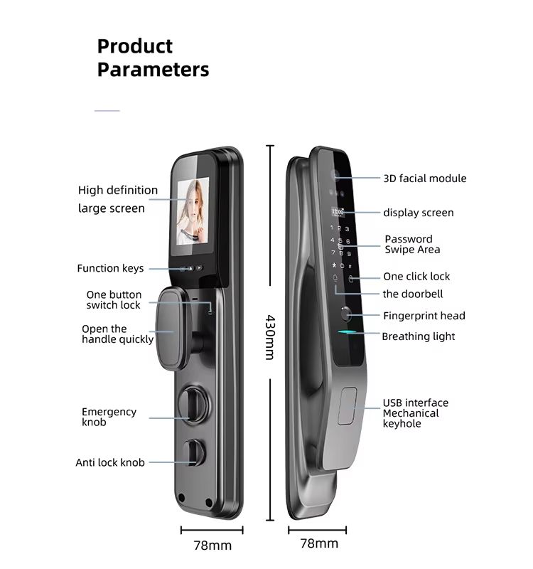 Tuya Wifi Smart Door Lock with - Letter Opener Brass บทวิจารณ์และราคา