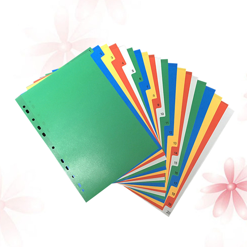 40Pcs A4 Multi-Color Classifie - Tab Divider A4 บทวิจารณ์และราคา