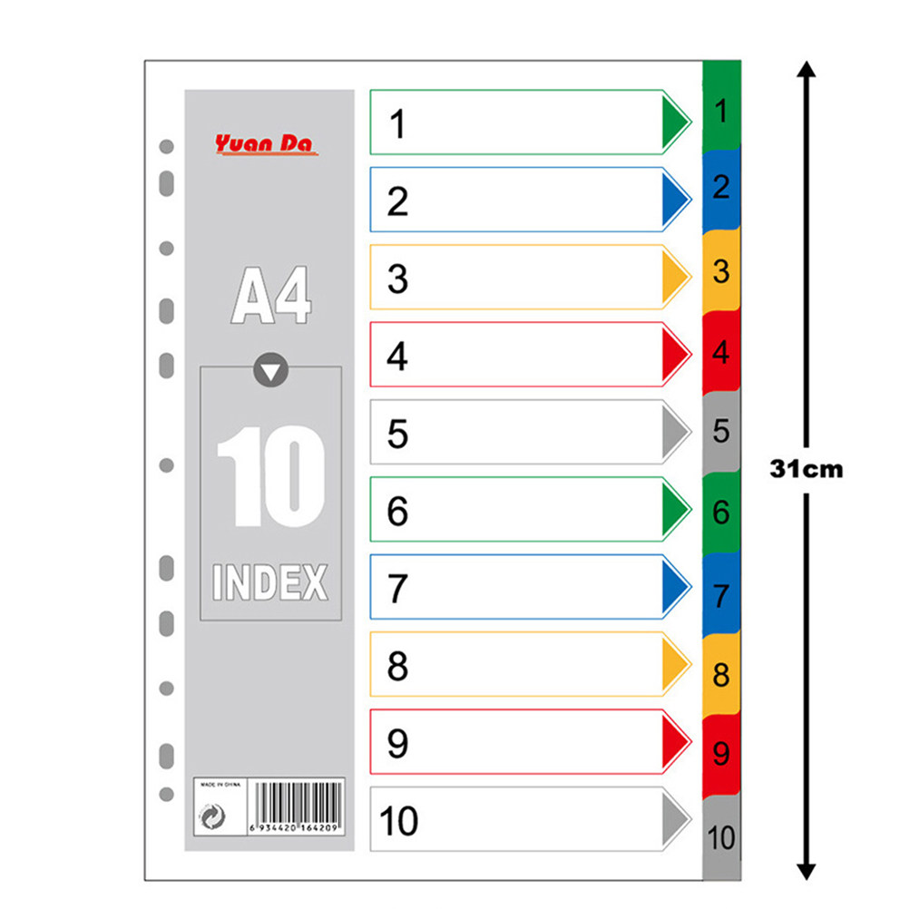 40Pcs A4 Multi-Color Classifie - Tab Divider A4 บทวิจารณ์และราคา