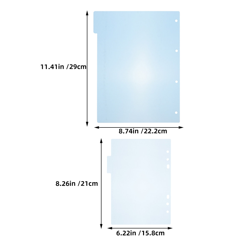 1Set Binder Dividers Plastic P - Tab Divider A4 บทวิจารณ์และราคา