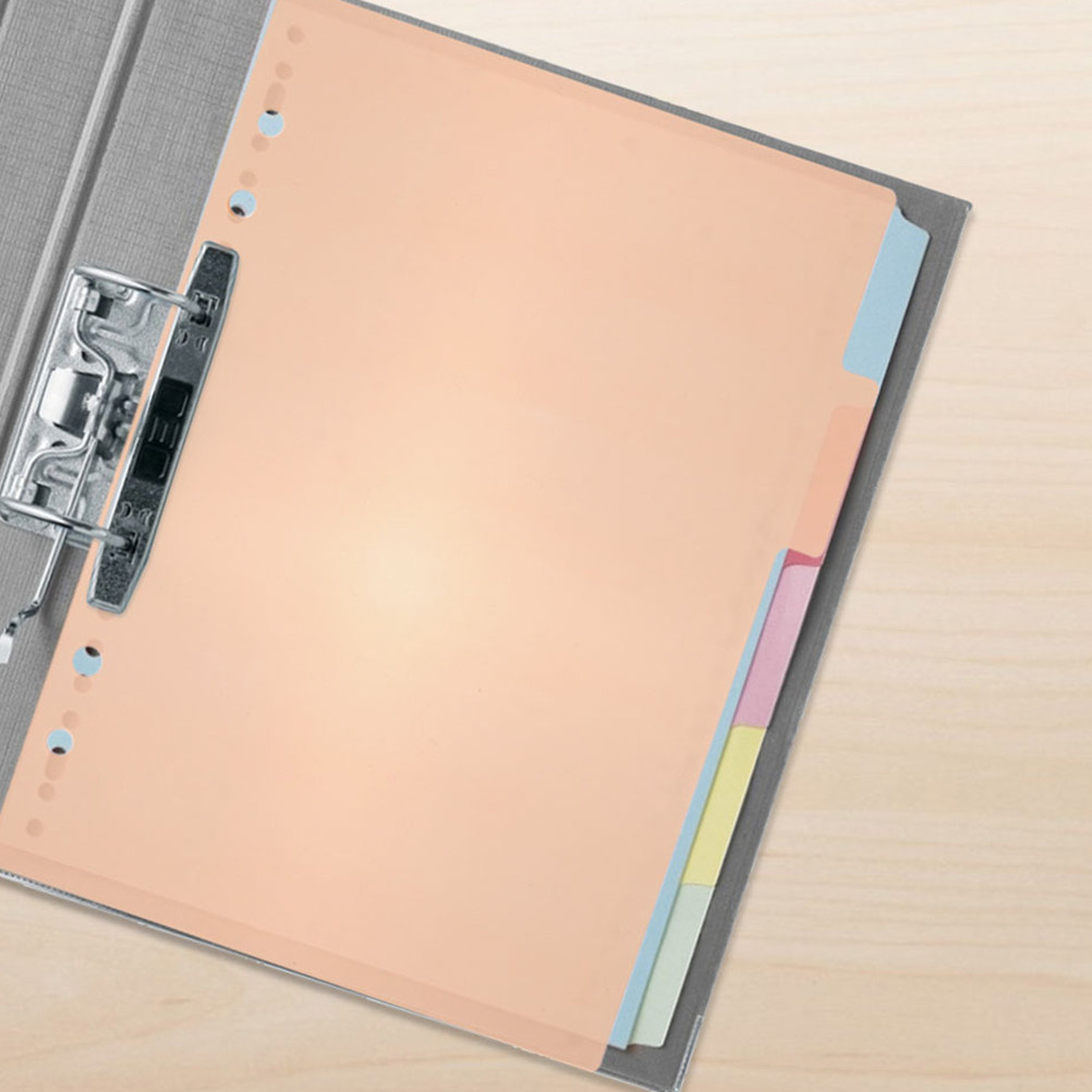 1Set Binder Dividers Plastic P - Tab Divider A4 บทวิจารณ์และราคา