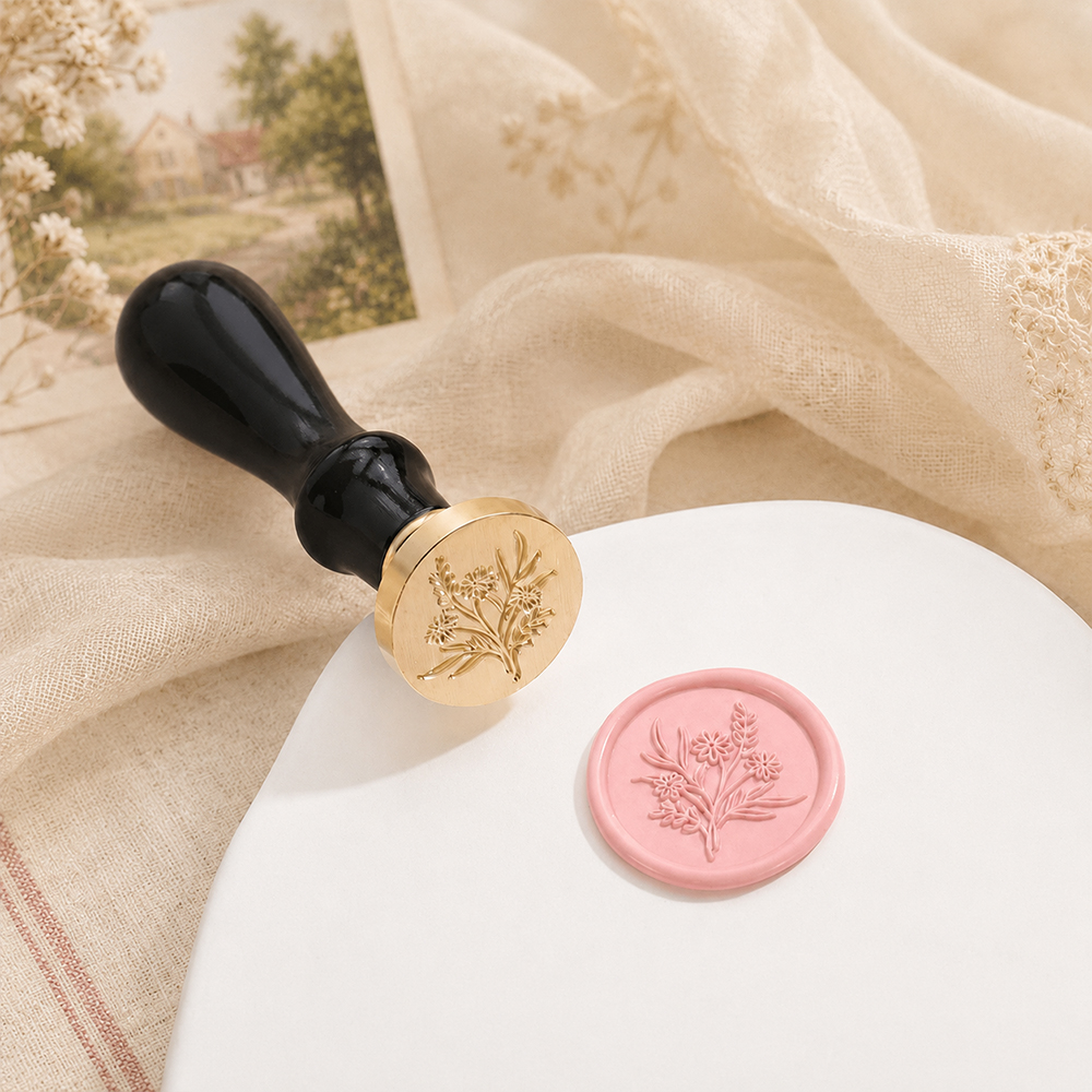 Wax Seal Stamp Set Flower Plan - Wax Seal Stamp Set บทวิจารณ์และราคา