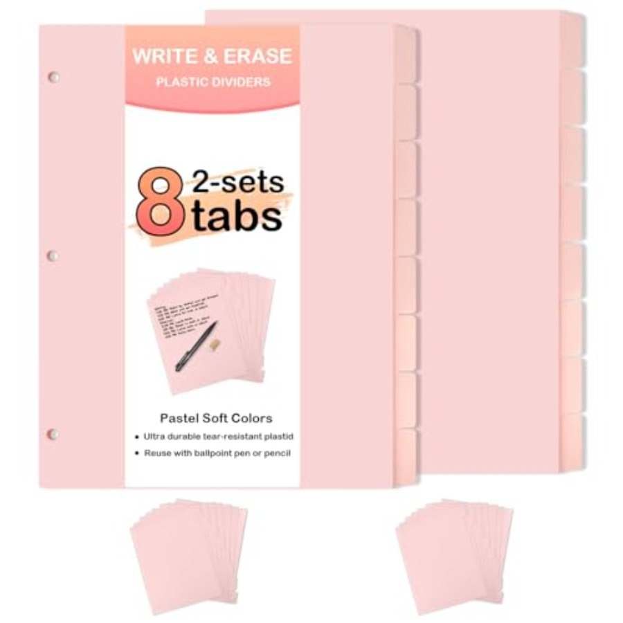 3 Ring Pink Binder Dividers wi - Tab Divider A4 บทวิจารณ์และราคา