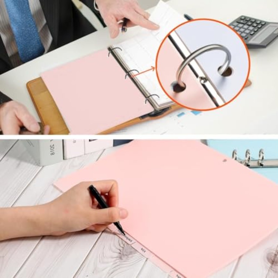 3 Ring Pink Binder Dividers wi - Tab Divider A4 บทวิจารณ์และราคา