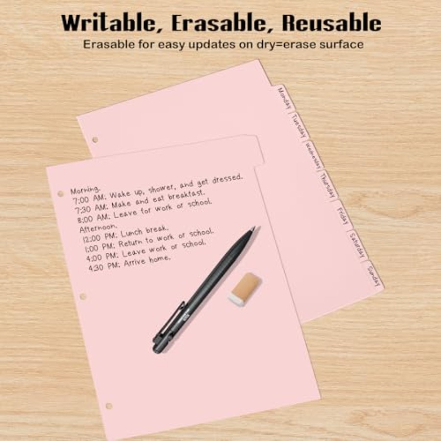 3 Ring Pink Binder Dividers wi - Tab Divider A4 บทวิจารณ์และราคา